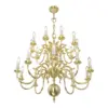 Amsterdam 20 armed chandelier - LED handmade brass chandelier