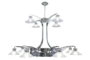Avignon 12 armed chandelier - LED handmade brass chandelier