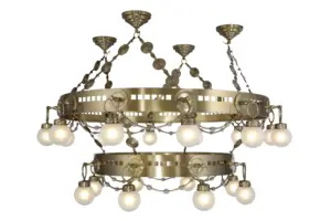 Casablanca chandelier I. - LED handmade brass chandelier