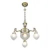 Eger 3 armed chandelier I. - LED handmade brass chandelier - Image 2