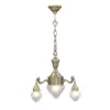 Eger 3 armed chandelier I. - LED handmade brass chandelier