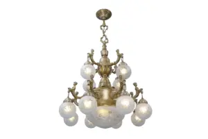 Fortuna 12 armed chandelier - LED handmade brass chandelier