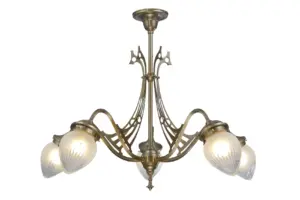 Genoa 5 armed chandelier