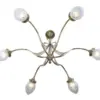 Genoa 6 armed Chandelier - LED handmade brass chandelier - Image 2