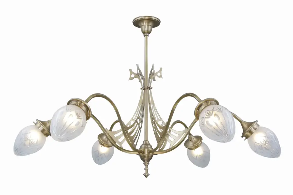 Genoa 6 armed Chandelier 7 1