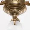 Gyor 3 armed chandelier - LED handmade brass chandelier - Image 4