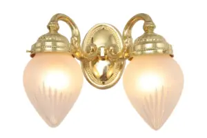 Gyor wall light II. - LED handmade brass wall light