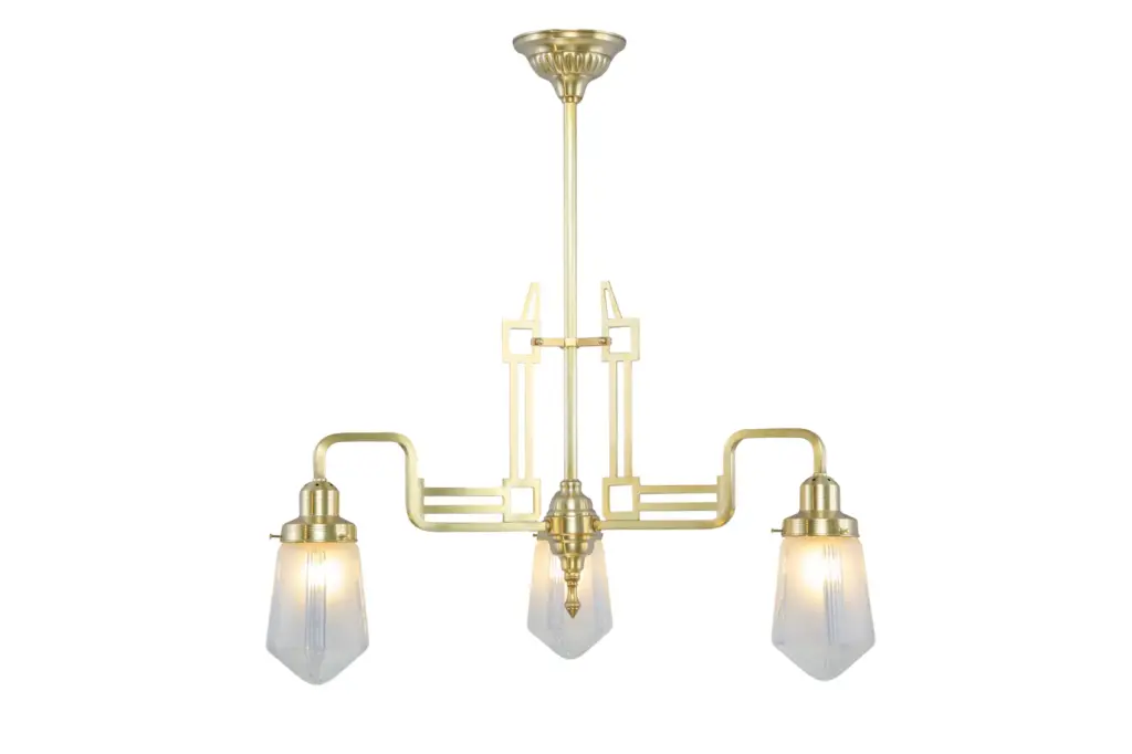 Hoffmann 3 armed chandelier 5