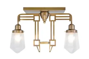 Hoffmann ceiling fitting IV/1. - LED handmade brass ceiling lamp