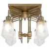 Hoffmann ceiling fitting V/2. - LED handmade brass ceiling lamp