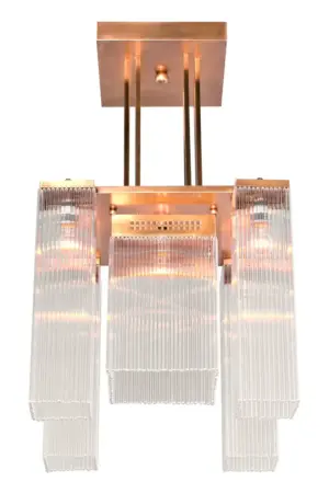 Hoffmann chandelier I. - LED handmade brass chandelier