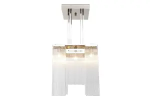 Hoffmann chandelier II. - LED handmade brass chandelier