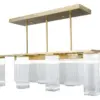 Hoffmann chandelier III. - LED handmade brass chandelier