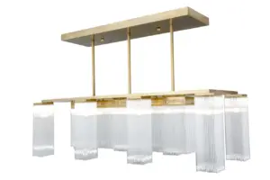 Hoffmann chandelier III. - LED handmade brass chandelier