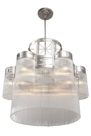 Hoffmann chandelier IV. - LED handmade brass chandelier