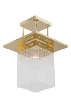 Hoffmann pendant II. - LED handmade brass pendant