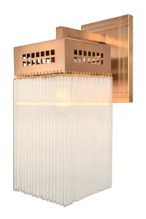 Hoffmann wall light IV. - LED handmade brass wall light