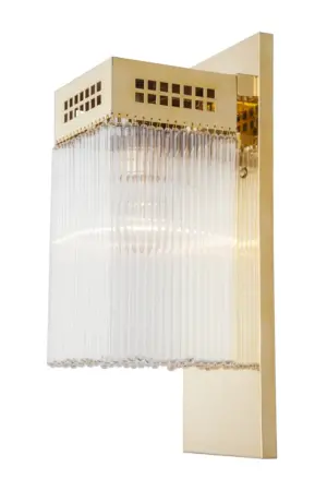 Hoffmann wall light V. - LED handmade brass wall light
