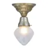 Leipzig ceiling fitting - LED handmade brass ceiling lamp - Image 2