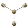 Linz 3 armed Chandelier II. - LED handmade brass chandelier - Image 3