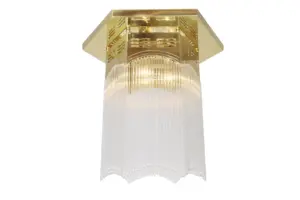 Metropolitan ceiling fitting - LED handmade brass ceiling lamp