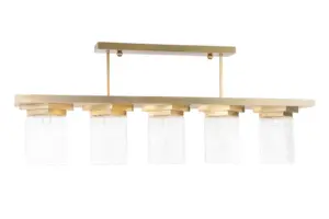 Monaco pendant IX. - LED handmade brass pendant