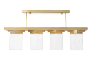 Monaco pendant VII. - LED handmade brass pendant