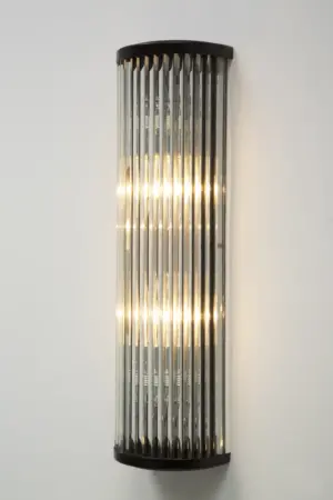 Nancy wall light double - LED handmade brass wall light