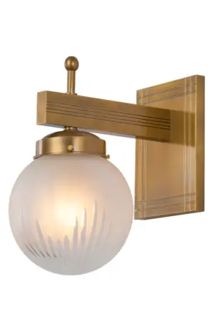 New York wall light I. - LED handmade brass wall light