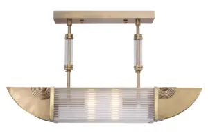 Nizza pendant II. - LED handmade brass pendant