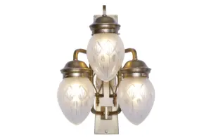 Pannon wall light III. - LED handmade brass wall light