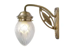 Pannon wall light IV. - LED handmade brass wall light