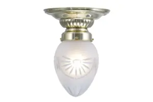 Pápa ceiling fitting 8/14 - LED handmade brass ceiling lamp