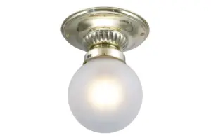 Pápa ceiling fitting 8/21 - LED handmade brass ceiling lamp
