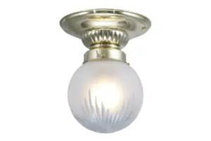 Pápa ceiling fitting 8/22 - LED handmade brass ceiling lamp