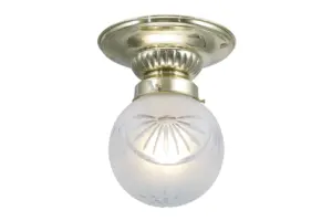 Pápa ceiling fitting 8/24 - LED handmade brass ceiling lamp