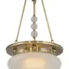 Paris pendant 30. - LED handmade brass pendant