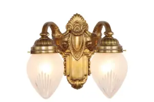 Pecs wall light XI. - LED handmade brass wall light
