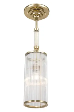 Petitot pendant IV. - LED handmade brass pendant