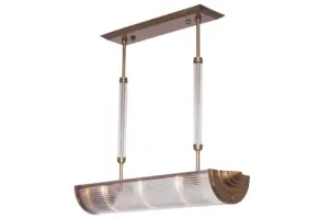 Petitot pendant V. - LED handmade brass pendant