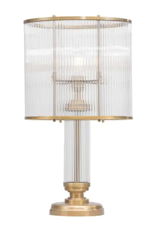 Petitot table lamp I. - LED handmade brass table lamp