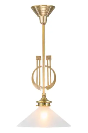 Prague pendant II. - LED handmade brass pendant
