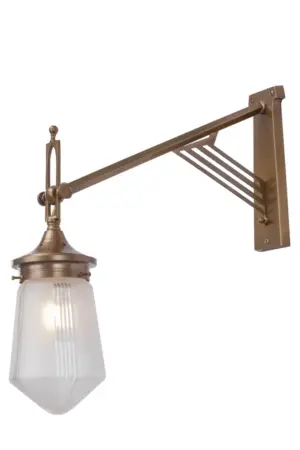 Prague wall light VI. - LED handmade brass wall light