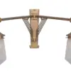 Prague wall light VII. - LED handmade brass wall light
