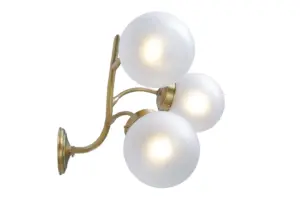 Primavera wall light 3 - LED handmade brass wall light