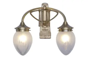 Rome wall light II. - LED handmade brass wall light