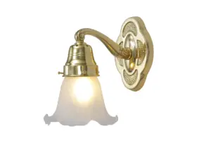 Solo B wall light IV. - LED handmade brass wall light