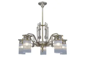 Stuttgart 5 armed chandelier - LED handmade brass chandelier