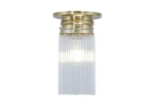 Stuttgart ceiling fitting - LED handmade brass ceiling lamp