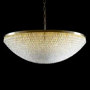 UFO F - LED handmade brass pendant